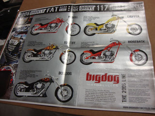 BIG DOG MOTORCYCLES 2005 SALES BROCHURE RIDGEBACK CENTERFOLD