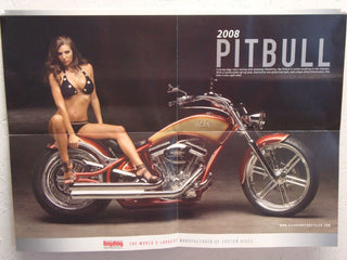 BIG DOG MOTORCYCLES 2008 SALES BROCHURE POSTER PITBULL