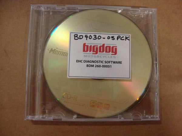 BIG DOG MOTORCYCLES 2005 MODELS EHC SOFTWARE DIAGNOSTIC CD 