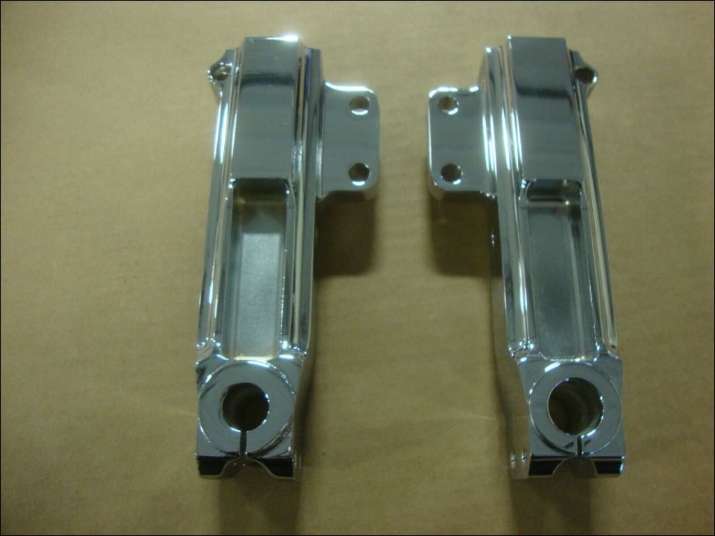 GCB 54MM FORK LOWER SLIDER SET CHROME BIG DOG 99-01 BULLDOG GCB 54MM FORK LOWER SLIDER SET CHROME BIG DOG 99-01 BULLDOG