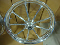 2014 BILLET WHEEL SET 18 X 8.5 & 21 X 3.5 FITS BIG DOG 