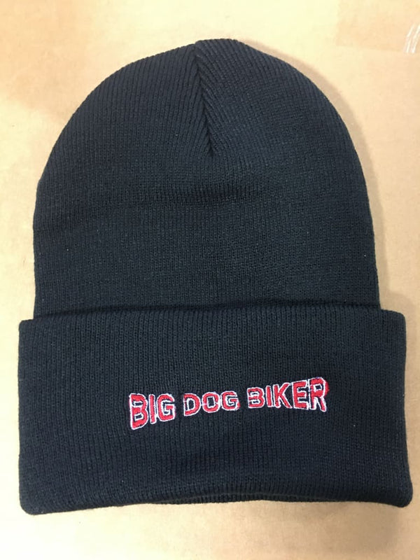 BIG DOG BIKER forum knit beanie hat w/ EMBROIDERED LOGO 