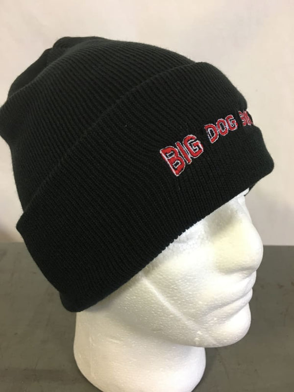 BIG DOG BIKER forum knit beanie hat w/ EMBROIDERED LOGO 