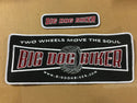 BIG DOG BIKER FORUM PATCH SET EMBROIDERED LOGO JACKET HAT 