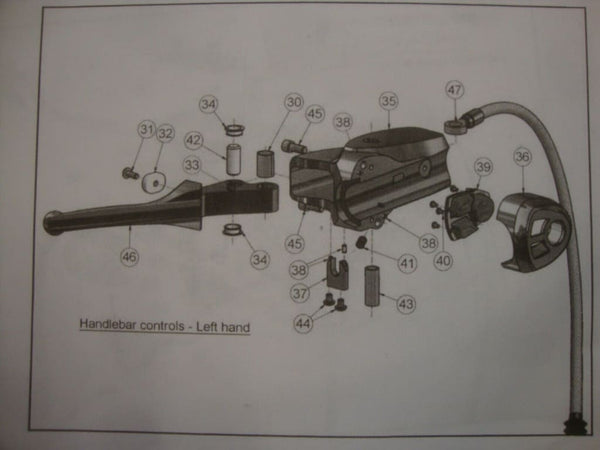 FOR BIG DOG HANDCONTROL REBUILD KIT BRAKE & CLUTCH LEVER