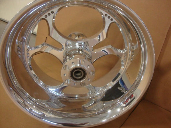 FOR BIG DOG MOTORCYCLES ’08 K-9 POLISHED BILLET WHEEL SET 18