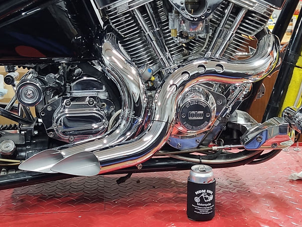 BigDogMotorcycles2004 EarlierLSD2 2BlowPerformanceExhaustCHROMEw heatshields