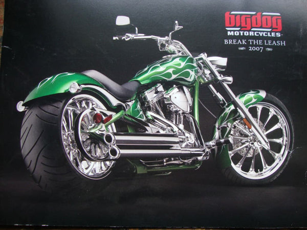 BIG DOG MOTORCYCLES 2007 SALES BROCHURE 18 PG K-9 CHOPPER