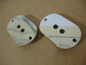 2008-UP BIG DOG PITBULL MALTESE CROSS CHROME REAR AXLE CAPS 