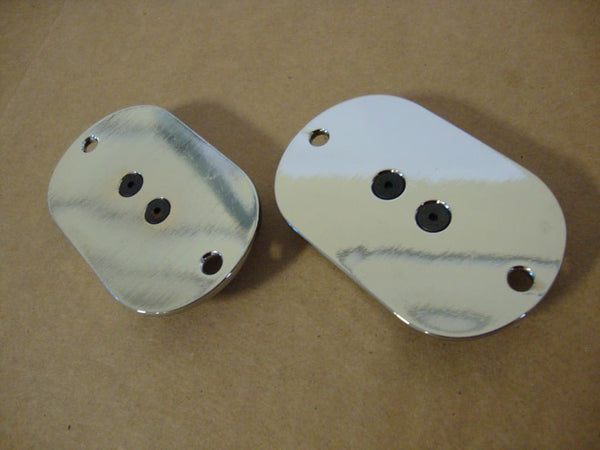 2008-UP BIG DOG PITBULL MALTESE CROSS CHROME REAR AXLE CAPS 