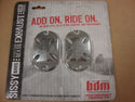 2008-UP BIG DOG PITBULL MALTESE CROSS CHROME REAR AXLE CAPS 