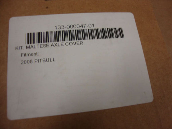 2008-UP BIG DOG PITBULL MALTESE CROSS CHROME REAR AXLE CAPS 