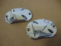 2008-UP BIG DOG PITBULL MALTESE CROSS CHROME REAR AXLE CAPS 