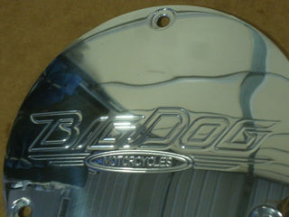 BIG DOG MOTORCYCLES 3 HOLE DERBY COVER W/ LOGO 2004-OLDER 