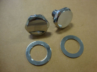 FOR BIG DOG MOTORCYCLES 41MM CHROME FORK TUBE CAP SET W/ 