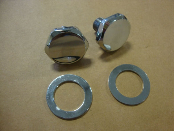 FOR BIG DOG MOTORCYCLES 41MM CHROME FORK TUBE CAP SET W/ 