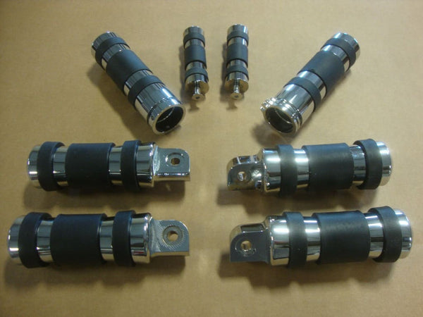 FOR BIG DOG MOTORCYCLES BANDED FOOT PEG SET 2004-UP FULL SET