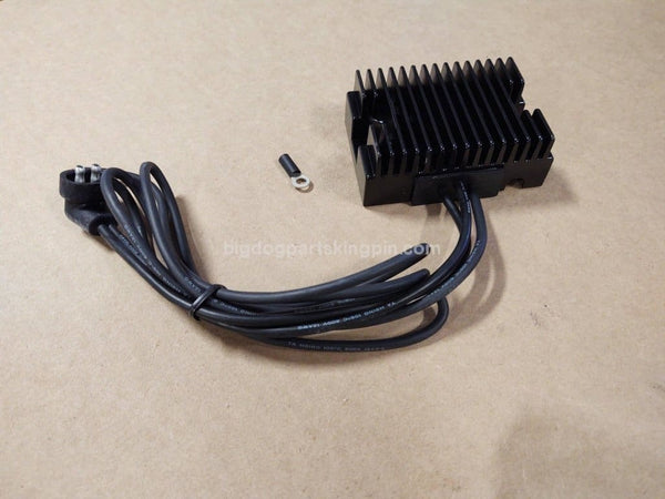 For Big Dog Motorcycles Black Voltage Regulator 2003-11 Models K-9 Mastiff Chopper - bigdogpartskingpin.com