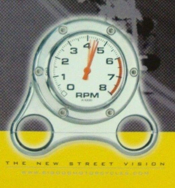 BIG DOG MOTORCYCLES CHROME 3 3/8 TACHOMETER BRACKET 2003 