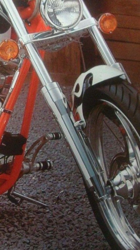FOR BIG DOG MOTORCYCLES CHROME FORK DUST CAP SET FITS 