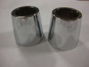 FOR BIG DOG MOTORCYCLES CHROME FORK DUST CAP SET FITS ’05-UP