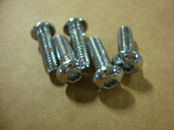 BIG DOG MOTORCYCLES CHROME FRONT/REAR BRAKE ROTOR BOLT SET 