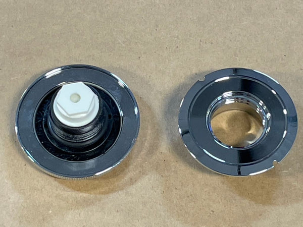 FOR BIG DOG CHROME GAS CAP w/ PAINT SAVER & TOOL for EARLY