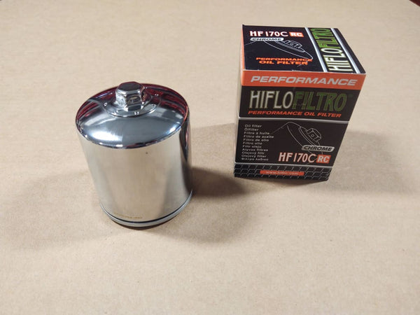 Hiflofiltro HF172C Chrome Premium Oil Filter - High Performance Replacement For Harley-Davidson & More - View #4