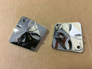 BIG DOG MOTORCYCLES CHROME MALTESE CROSS AXLE CAPS 04-UP 