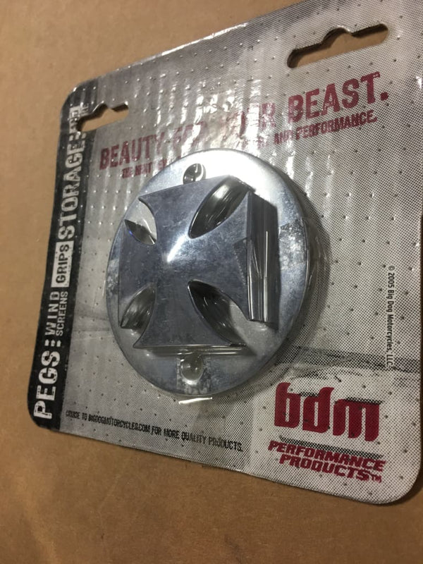 BIG DOG MOTORCYCLES CHROME MALTESE CROSS POINTS COVER FOR 