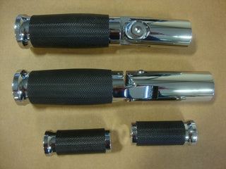 BIG DOG MOTORCYCLES CHROME RIDER FOOT PEG SET W/ TOE PEGS 