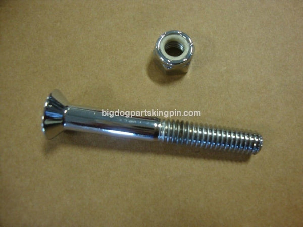 FOR BIG DOG MOTORCYCLES CHROME SHIFT ROD BOLT W/ CHROME NUT 5/16