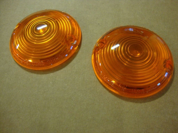 FOR BIG DOG MOTORCYCLES EARLY TURN SIGNAL AMBER LENS SET 