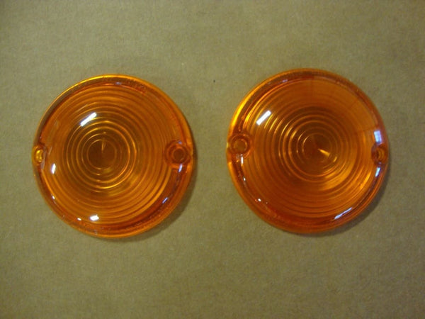 FOR BIG DOG MOTORCYCLES EARLY TURN SIGNAL AMBER LENS SET 