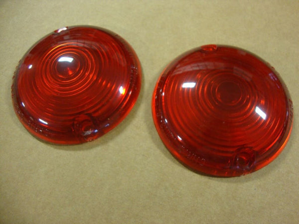 FOR BIG DOG MOTORCYCLES EARLY TURN SIGNAL RED LENS SET 2002 