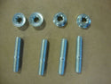 BIG DOG MOTORCYCLES EXHAUST PORT STUD & FLANGE NUT KIT ZINC - bigdogpartskingpin.com