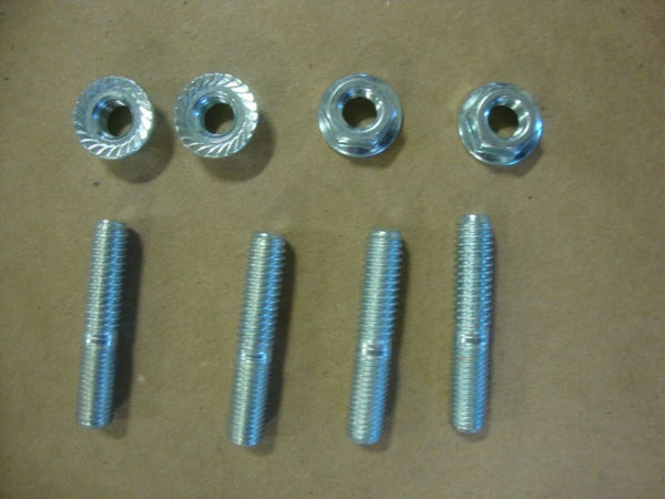 BIG DOG MOTORCYCLES EXHAUST PORT STUD & FLANGE NUT KIT ZINC - bigdogpartskingpin.com