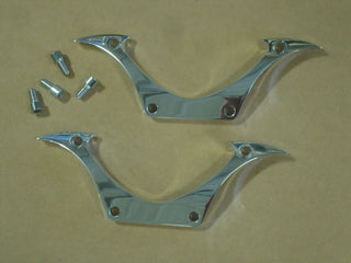 FOR BIG DOG K-9 FRONT FENDER BRACKETS POLISHED BILLET RIDGEBACK K-9 W/ STEEL FENDER - bigdogpartskingpin.com