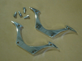 FOR BIG DOG K-9 FRONT FENDER BRACKETS POLISHED BILLET RIDGEBACK K-9 W/ STEEL FENDER - bigdogpartskingpin.com