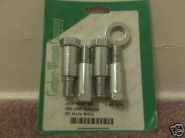 GARDNER WESCOTT CHROME SHOCK BOLT SET 1984-99 SOFTAIL BIG 