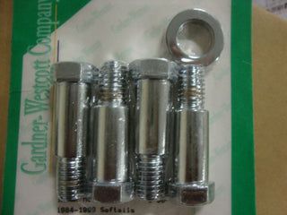 GARDNER WESCOTT CHROME SHOCK BOLT SET 1984-99 SOFTAIL BIG 