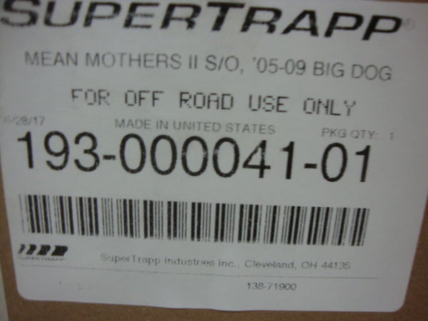 FOR BIG DOG MEAN MOTHERS SLIP ON MUFFLER 8% HP GAIN - HIGH 