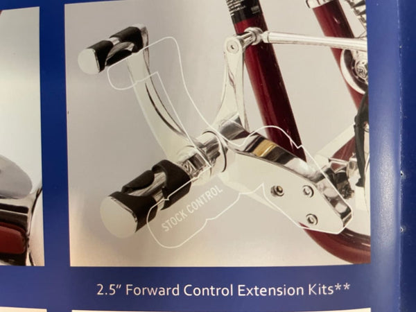 BIG DOG MOTORCYCLES 2.5 EXTENDED FORWARD CONTROL KIT all