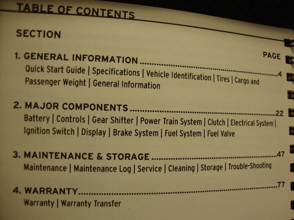 BIG DOG MOTORCYCLES OEM 2006 K-9 OWNERS MANUAL BOOKLET 4