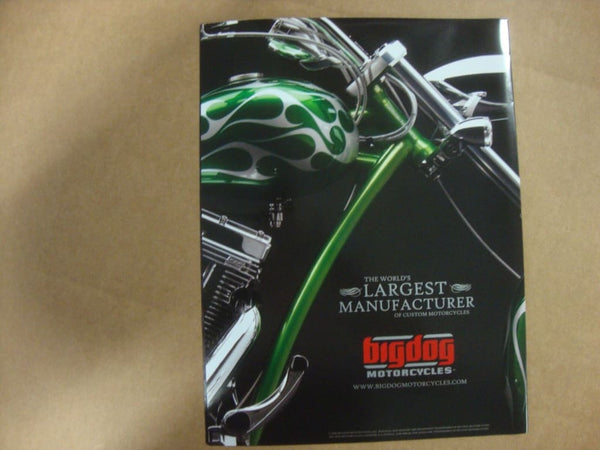 BIG DOG MOTORCYCLES OEM 2007 SALES BROCHURE POSTER K-9