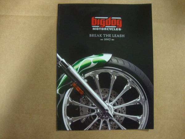 BIG DOG MOTORCYCLES OEM 2007 SALES BROCHURE POSTER K-9