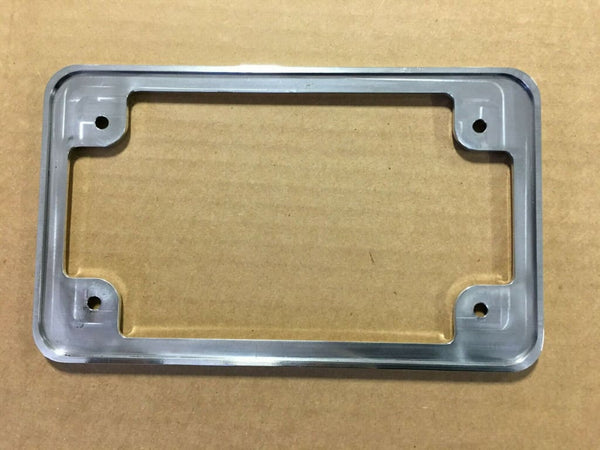 FOR BIG DOG MOTORCYCLES BILLET LICENSE PLATE BEZEL POLISHED 