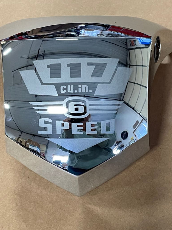 BIG DOG MOTORCYCLES OEM CHROME COIL COVER w/ 117 6 SPEED 