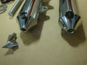 FOR BIG DOG CHROME FRONT LOWER LEG SLIDER SET FITS 2004-11 