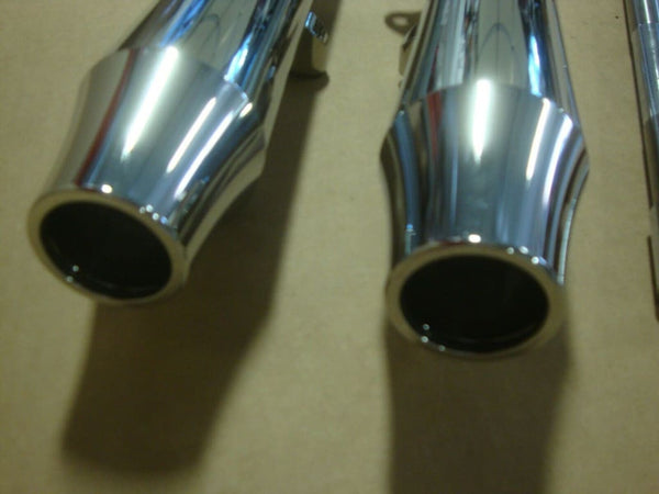 FOR BIG DOG CHROME FRONT LOWER LEG SLIDER SET FITS 2004-11 